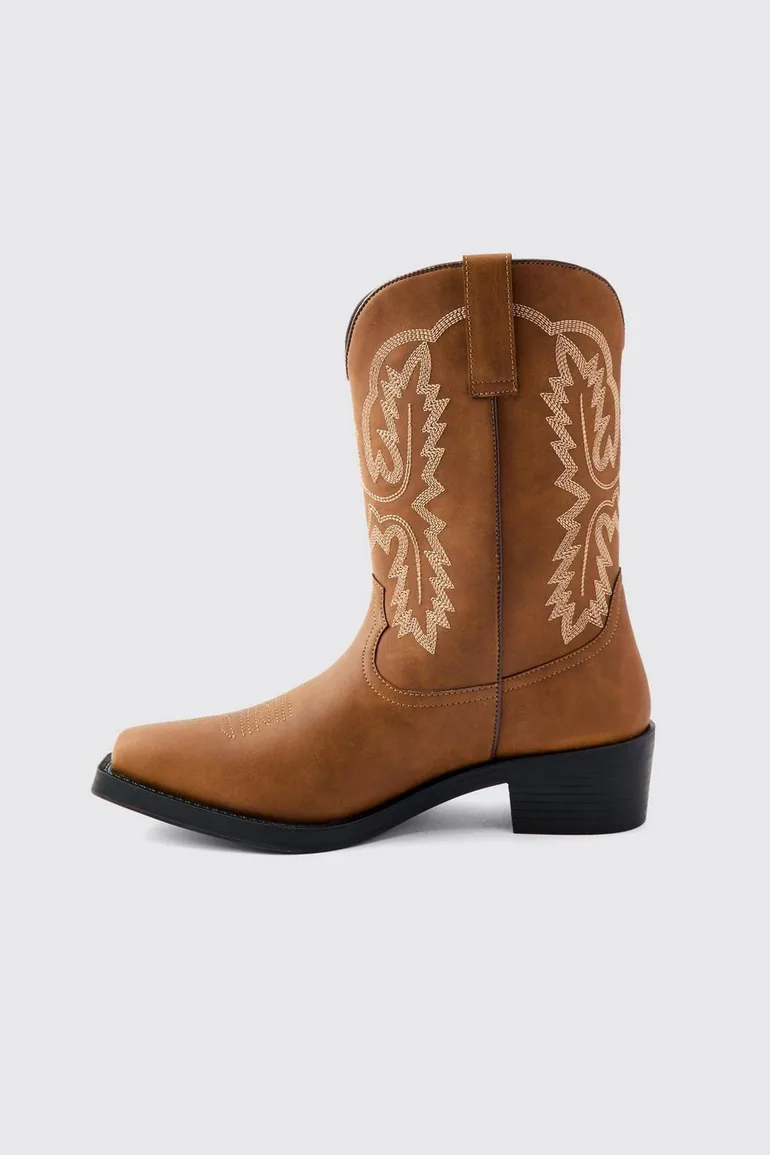Cowboy Boot - tan - 1