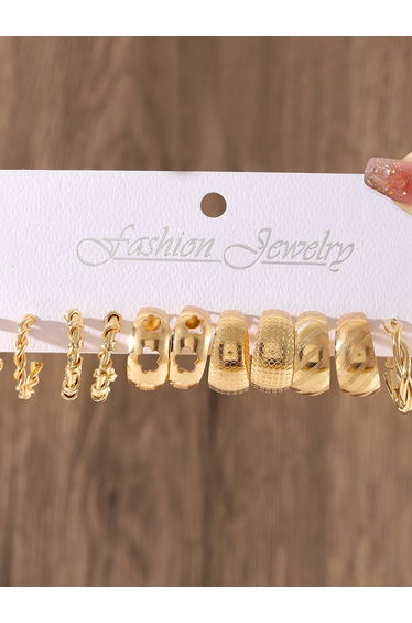 Set of 6 - Assorted Circle Earrings
