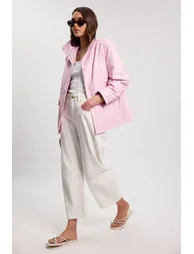 Leather Oversized Jacket - 2