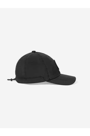 Stone Island Boys Compass Logo Baseball Cap in Black