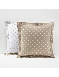 CLARISSE Polka Dot Cotton Flannel Pillowcase - 1