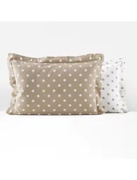 CLARISSE Polka Dot Cotton Flannel Pillowcase - 6