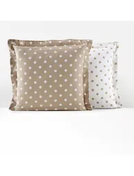 CLARISSE Polka Dot Cotton Flannel Pillowcase - 5