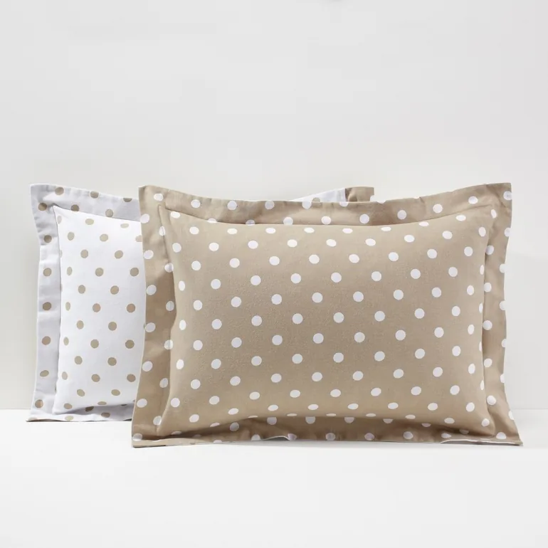 CLARISSE Polka Dot Cotton Flannel Pillowcase - 2