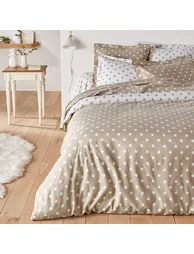 CLARISSE Polka Dot Cotton Flannel Pillowcase - 8