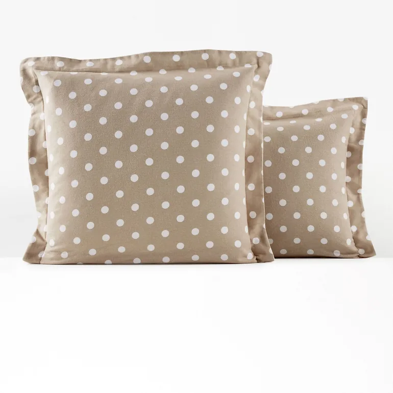 CLARISSE Polka Dot Cotton Flannel Pillowcase - 4