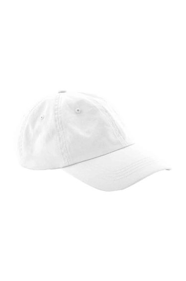 Beechfield 6 Panel Low Profile Dad Hat - White
