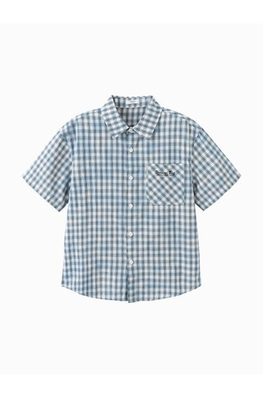 Boys' Plaid Short Sleeve Shirt