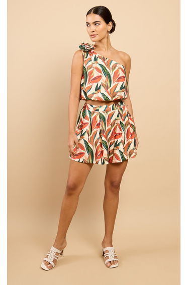 Eirene Leaf Print Shorts Vicky Pattison EDIT