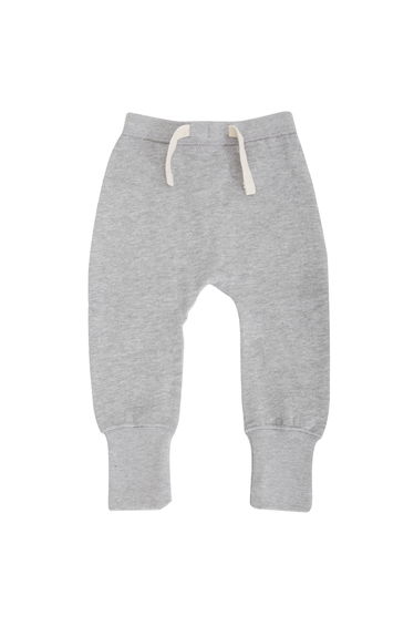 Babybugz Baby Unisex Plain Sweatpants / Jogging Bottoms - Heather Grey Marl