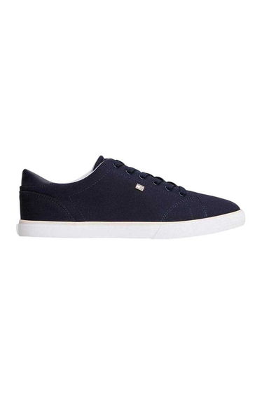 Tommy Hilfiger Womens/Ladies Canvas Trainers - Space Blue