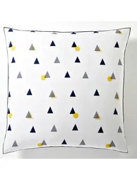 DIGNA Geometric Print Cotton Percale Pillowcase - 1