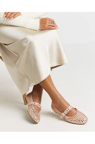 Studded Mary Jane Wide
