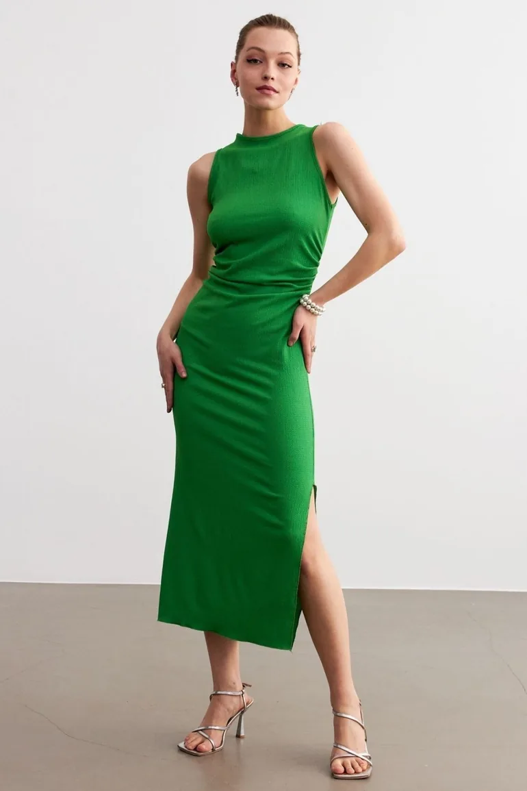 slim fit dress slacks The Power Crinkle Dress Pre-order, Small