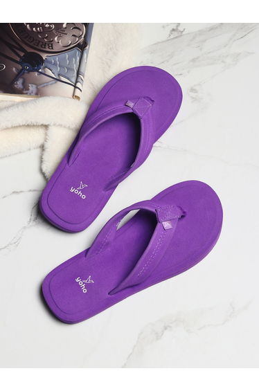 Purple Bubbles Orthopedic Slippers