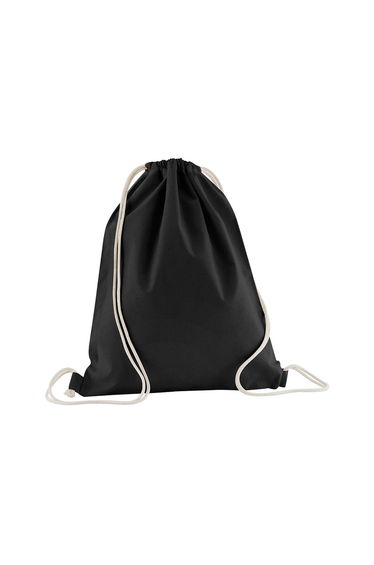 Westford Mill Organic Cotton Drawstring Bag - Black