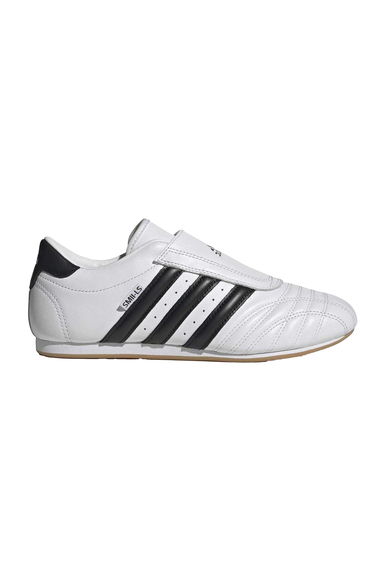 Adidas Womens/Ladies 3 Stripes Leather Flat Trainers - White