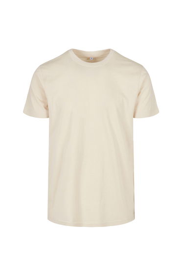 Mens Basic Round Neck T-Shirt - Sand