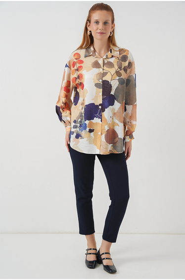 BDART Oversized Floral Button-Up Shirt