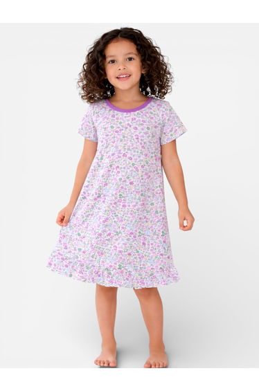 Girls Floral Print Nightdress