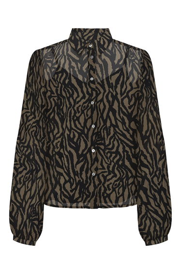 Plisse multicolored shirt