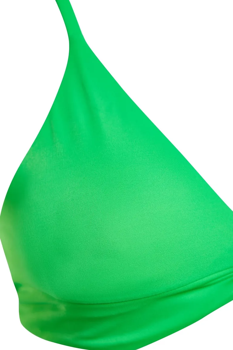 Green Triangle Knot Bikini Top - 6