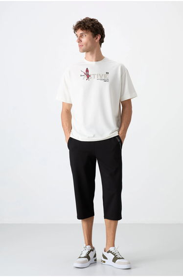 TOMMY Men's Mid-Waist Capri Shorts