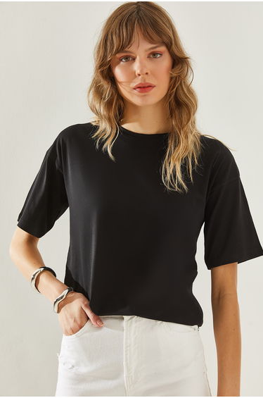 Women's Crew Neck Short Sleeve Basic T-Shirt