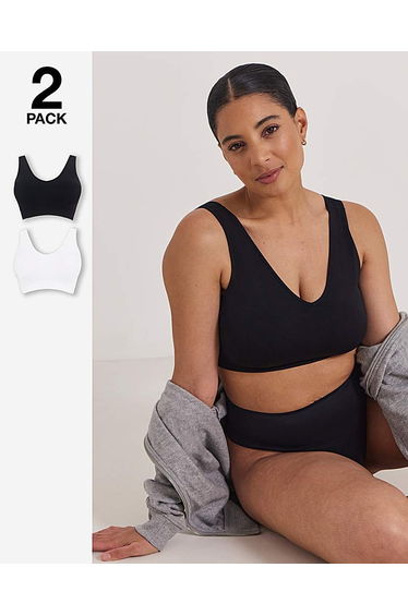 2 Pack Padded Comfort Tops