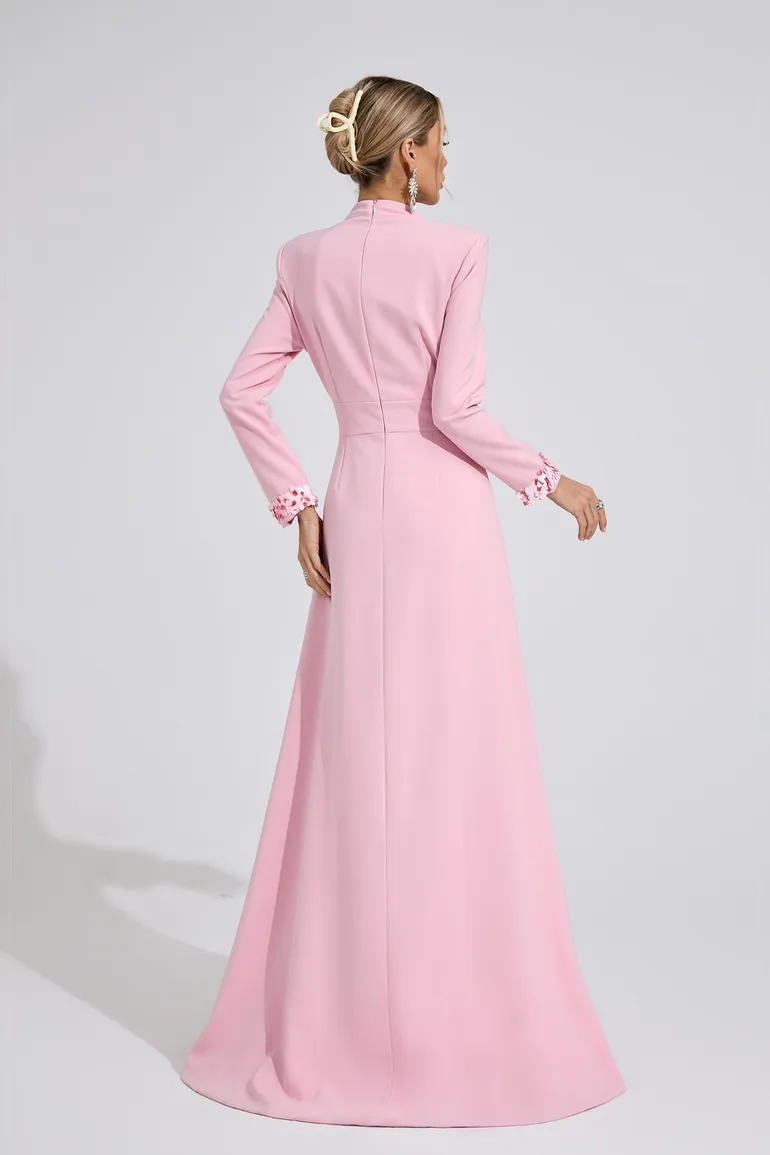 Anwen Light Pink Mermaid Maxi Dress - 6