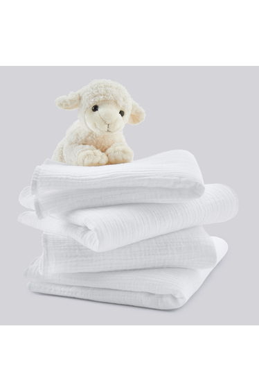 Pack of 4 Kumla Muslin Squares (Large)