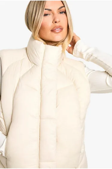 Quilt Detail Puffer Gilet