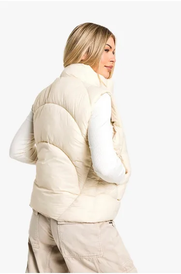 Quilt Detail Puffer Gilet