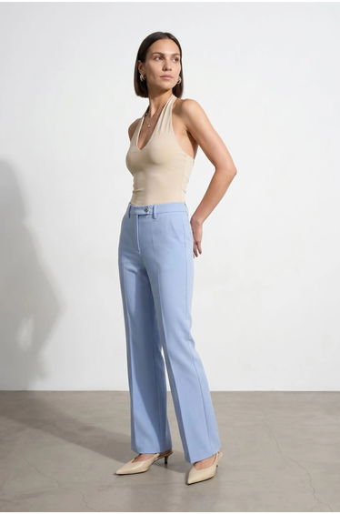 Dilvin Halter Neck Cut-Out Bodysuit
