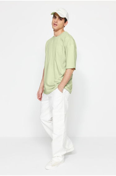 Mint Oversize Wide Cut Basic T-Shirt