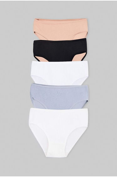 Multi-Color Girls' 5-Piece Underwear Set