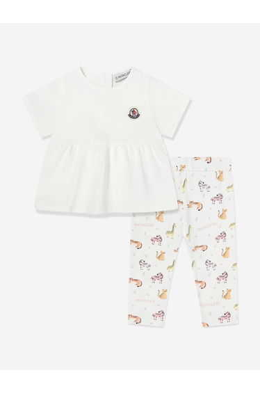 Moncler Enfant Baby Girls Legging Set in Pink