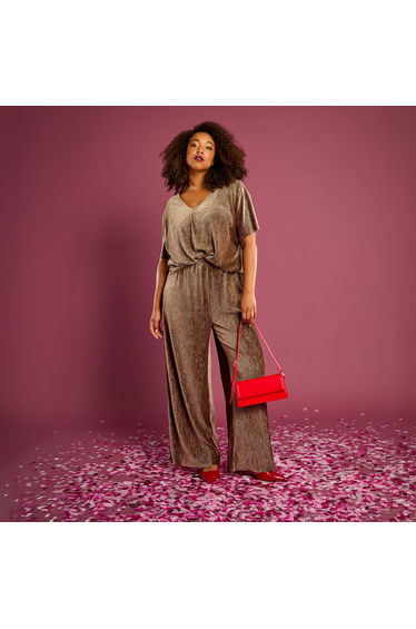 Wide-Leg Trousers BROWN