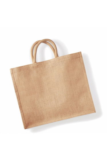 Westford Mill Jumbo Jute Shopper Bag (29 Litres) - Natural
