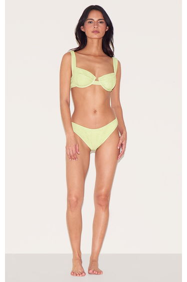 Sage Green Mini Crinkle Tanga Bikini Bottoms