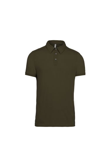 Kariban Mens Jersey Knit Polo Shirt - Light Khaki