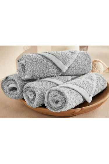Set of 4 Zavara 100% Cotton Terry Guest Towels