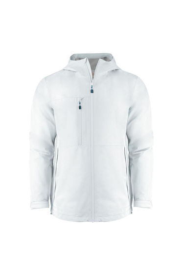 Printer Mens Hiker Jacket - White