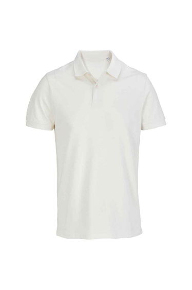 SOLS Pacific Pique Twin Needle Stitch Polo Shirt - Off White