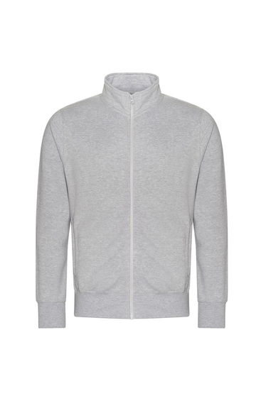 Awdis Unisex Adult Campus Heather Full Zip Sweatshirt - Heather Grey