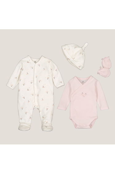 4-Piece Newborn Set in Organic Cotton