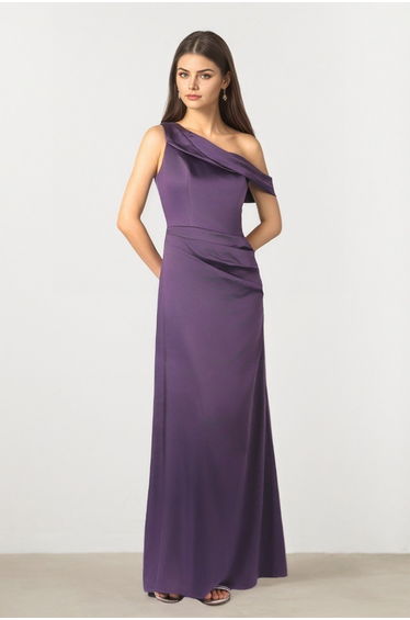 Plum Drape Dress
