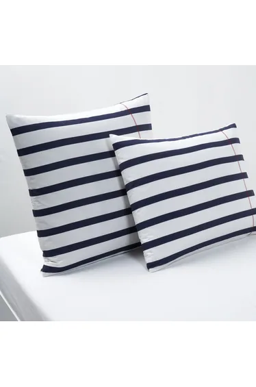 غطاء وسادة قطني مخطط