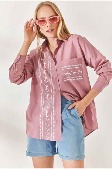 Shirt - Pink - Relaxed fit