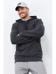 TOMMY Men's Solid Hooded Sweatshirt With Pocket - 4